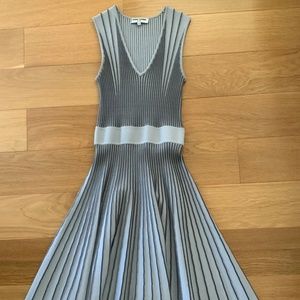 Opening Ceremony Grey Striped Dress